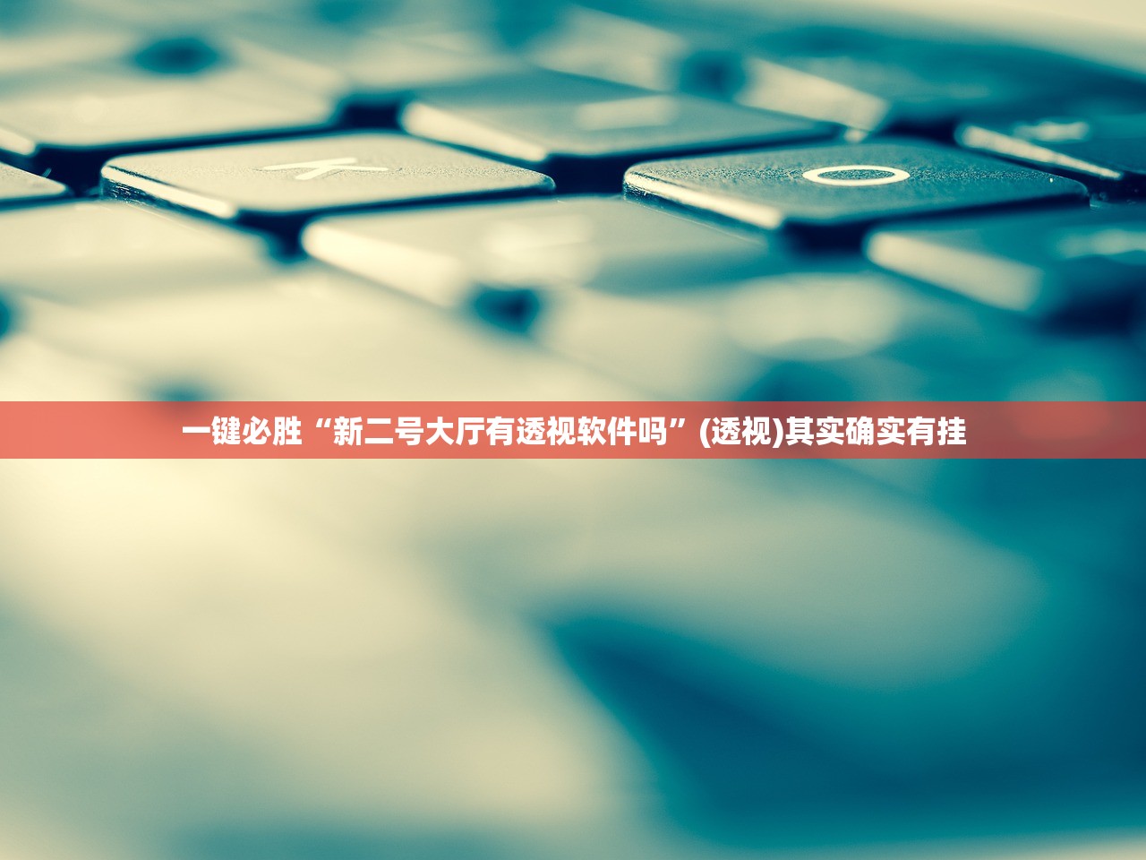 一键必胜“新二号大厅有透视软件吗”(透视)其实确实有挂